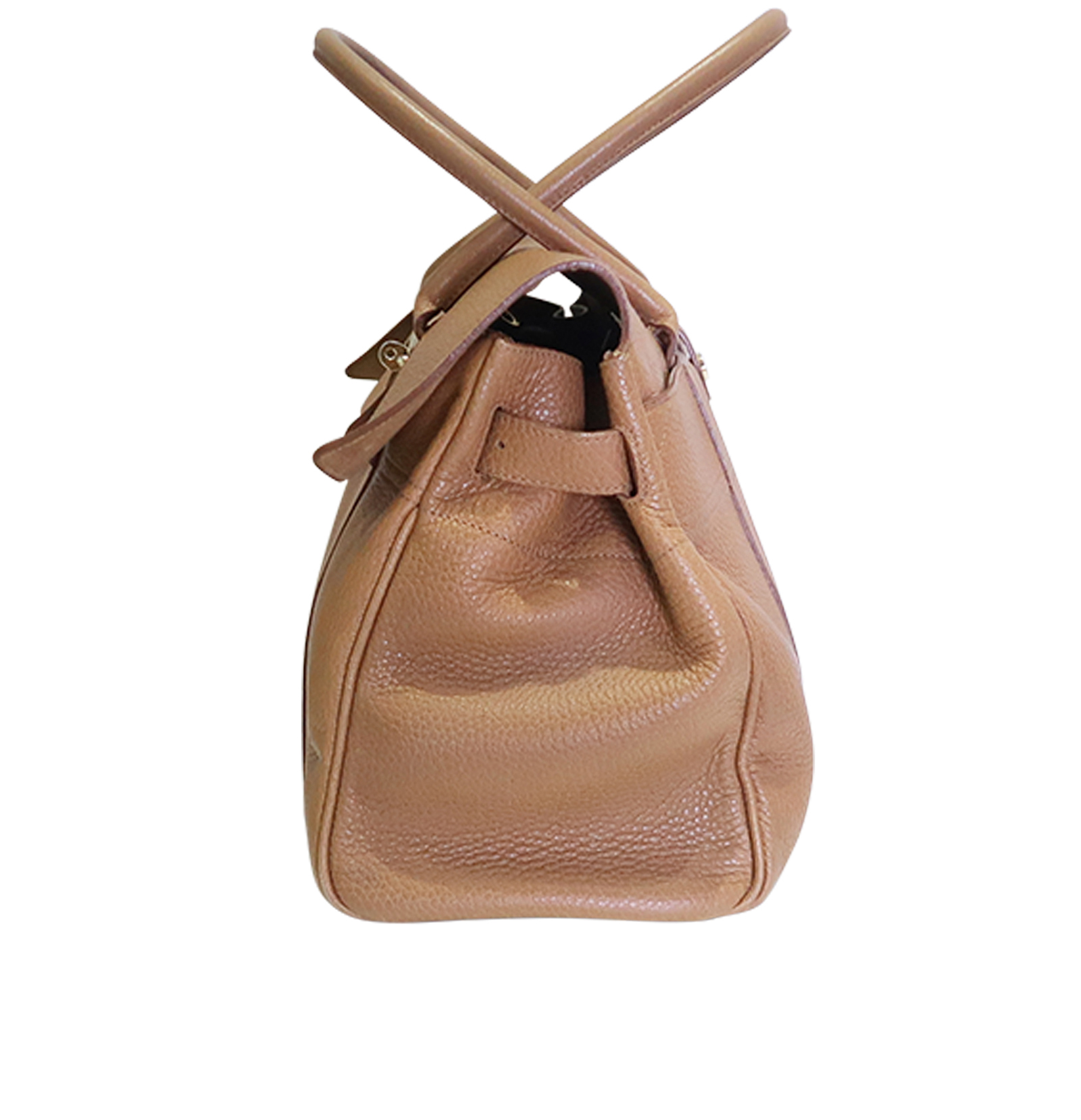 Pocket Bayswater M, &pound;320, Handbags, Tan, Leather, Bottom view